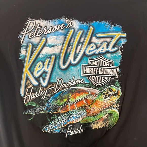 Harley Davidson Key West FL Sz Xs v neck t shirt EUC - Picture 5 of 5